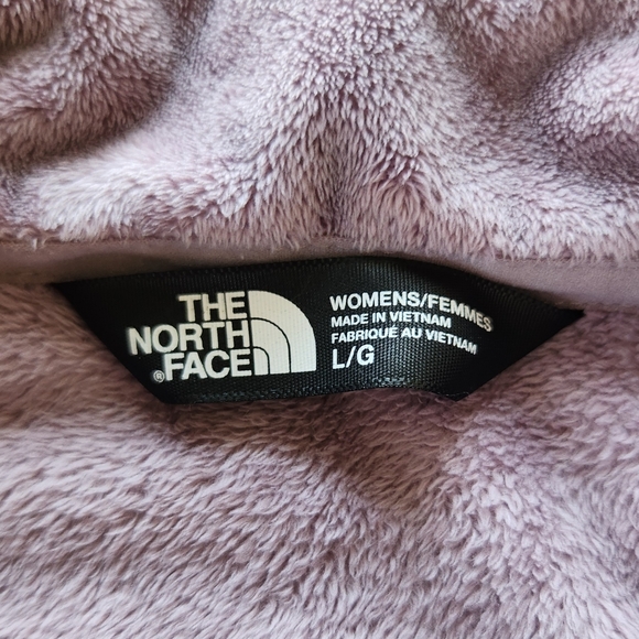 The North Face Sherpa Full Zip Jacket Mauve Purple Pink Fuzzy | Women's Size L - Picture 5 of 8